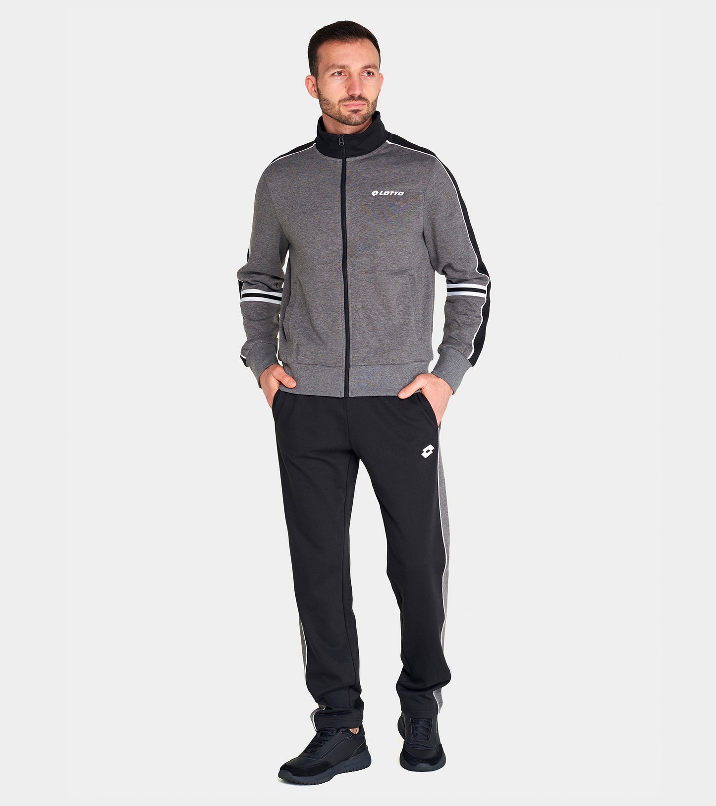 Чоловічий спортивний костюм Lotto SUIT MORE III BS MEL FL