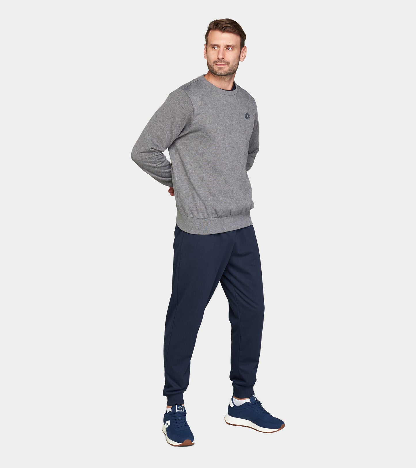 Чоловічий реглан Lotto MSC SWEAT RN MEL