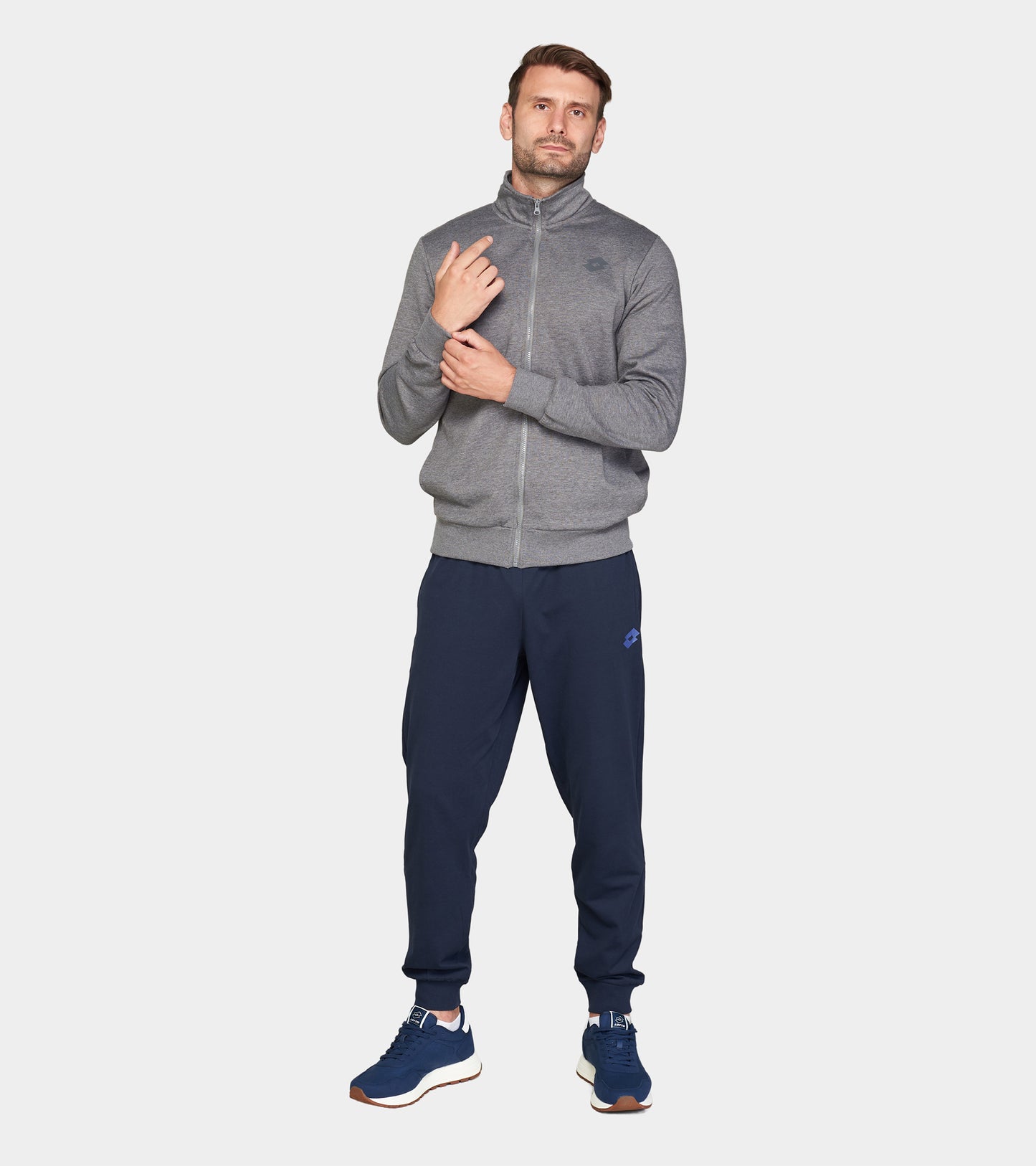 Чоловіча спортивна кофта Lotto MSC SWEAT FZ MEL