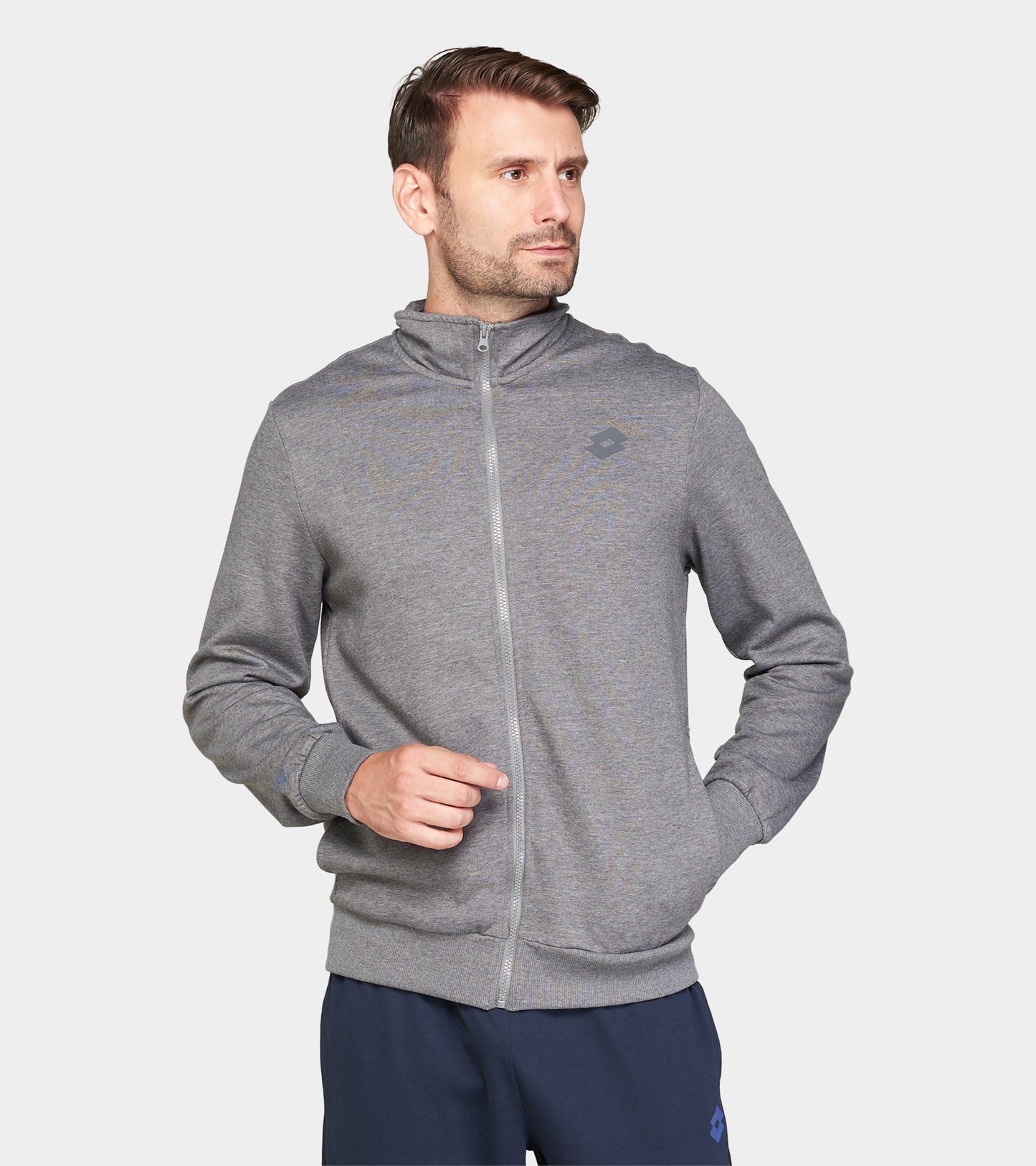 Чоловіча спортивна кофта Lotto MSC SWEAT FZ MEL