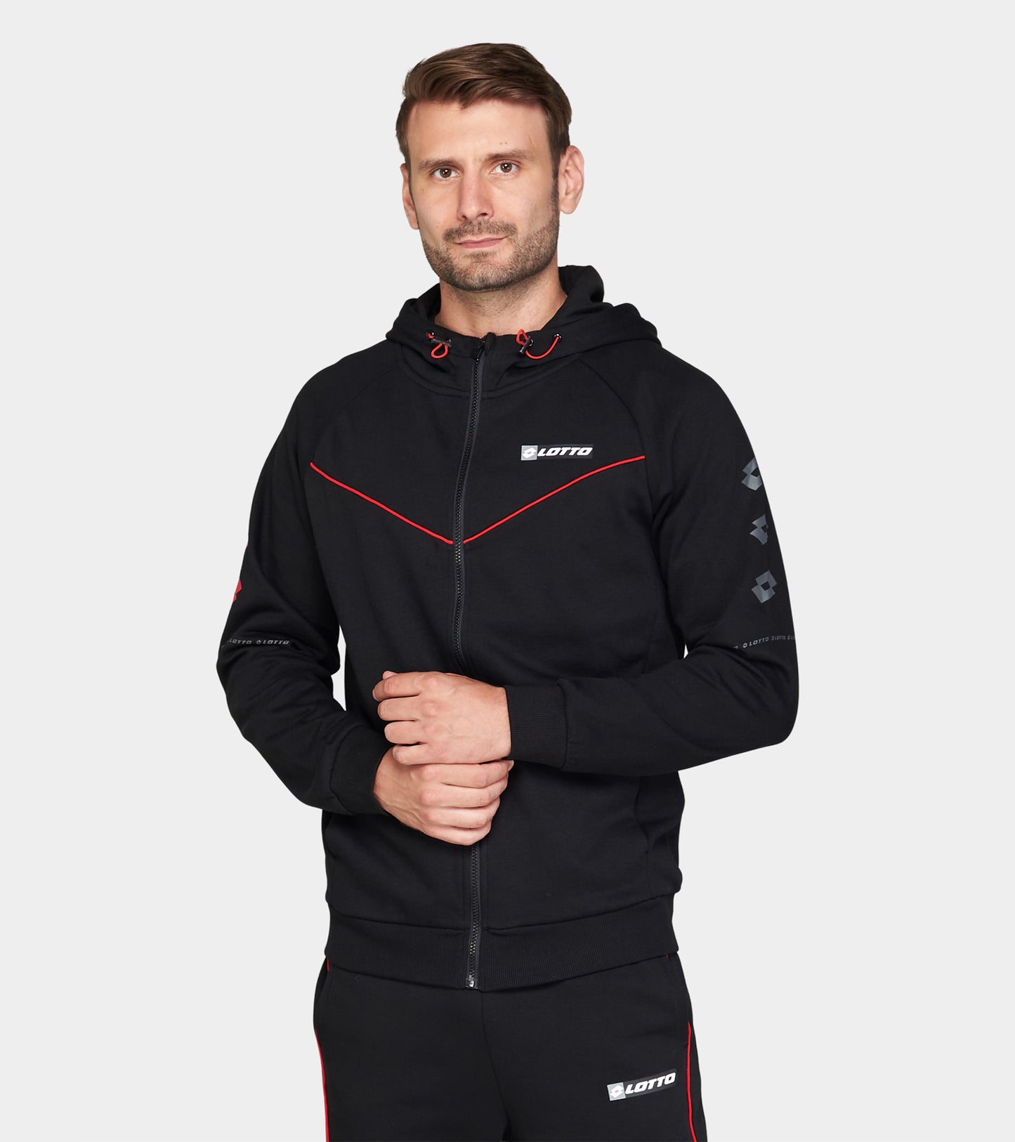 Чоловіче худі Lotto LOGO VIII SWEAT FZ HD