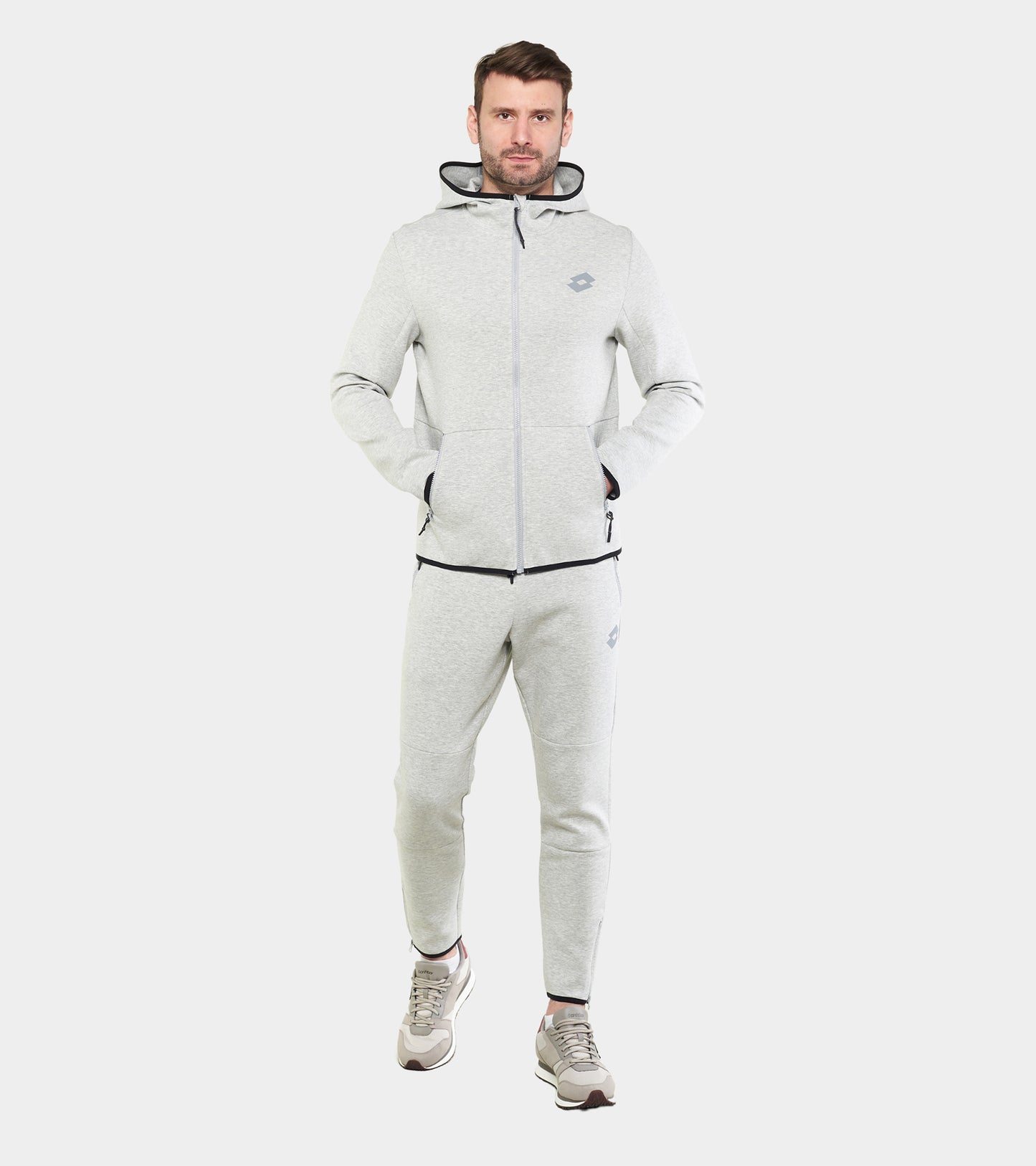 Чоловіче худі Lotto WORKOUT SWEAT FZ HD MEL