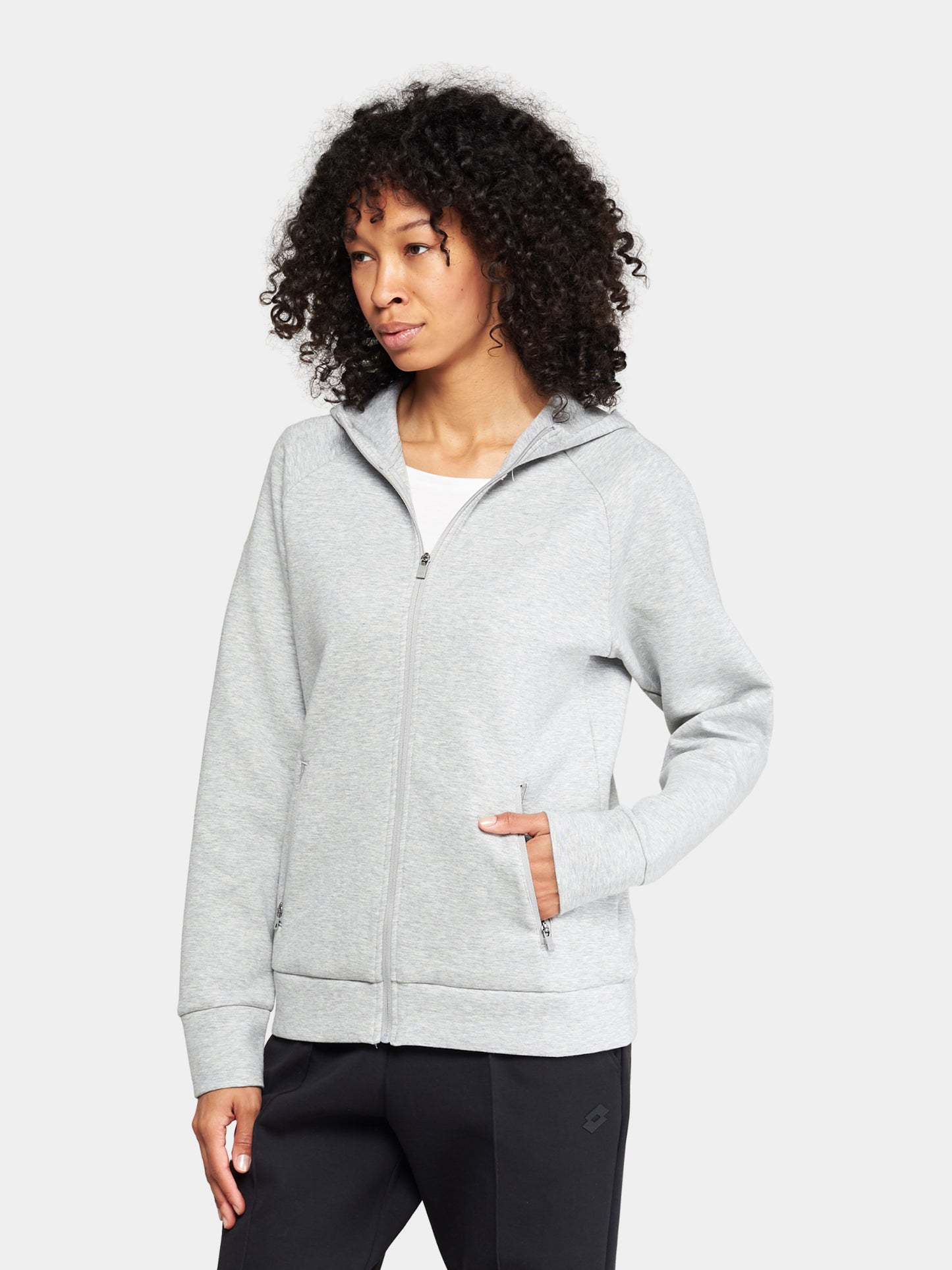 Жіноче худі Lotto TRAINING W II SWEAT FZ HD MEL