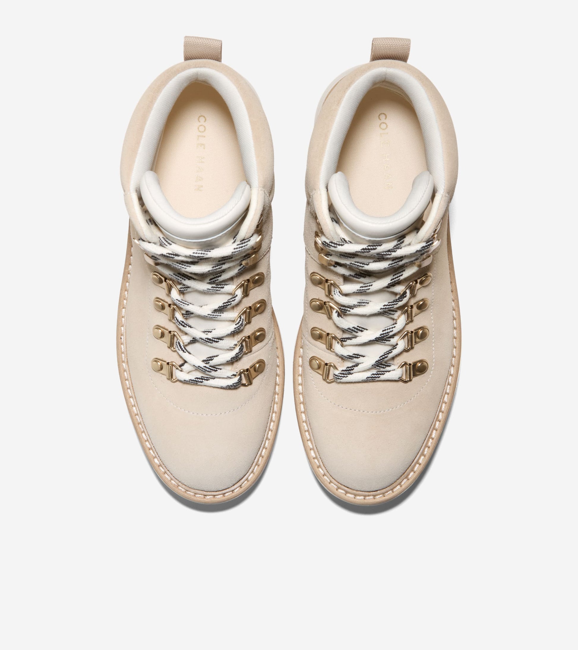 W36252:IVORY WP LTHR/CH OAT WP SUEDE