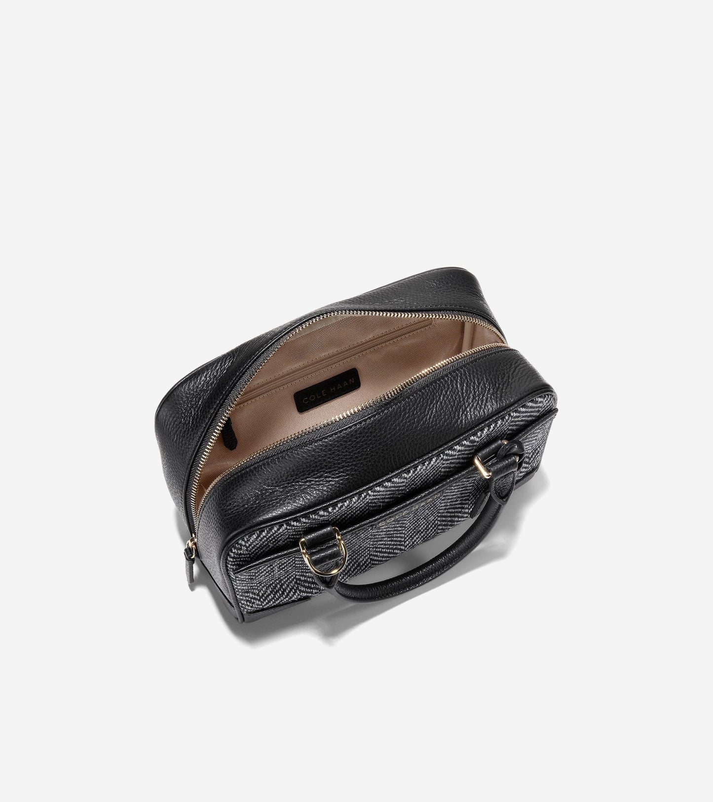 U07764:HERRINGBONE TWEED/ BLACK:0000