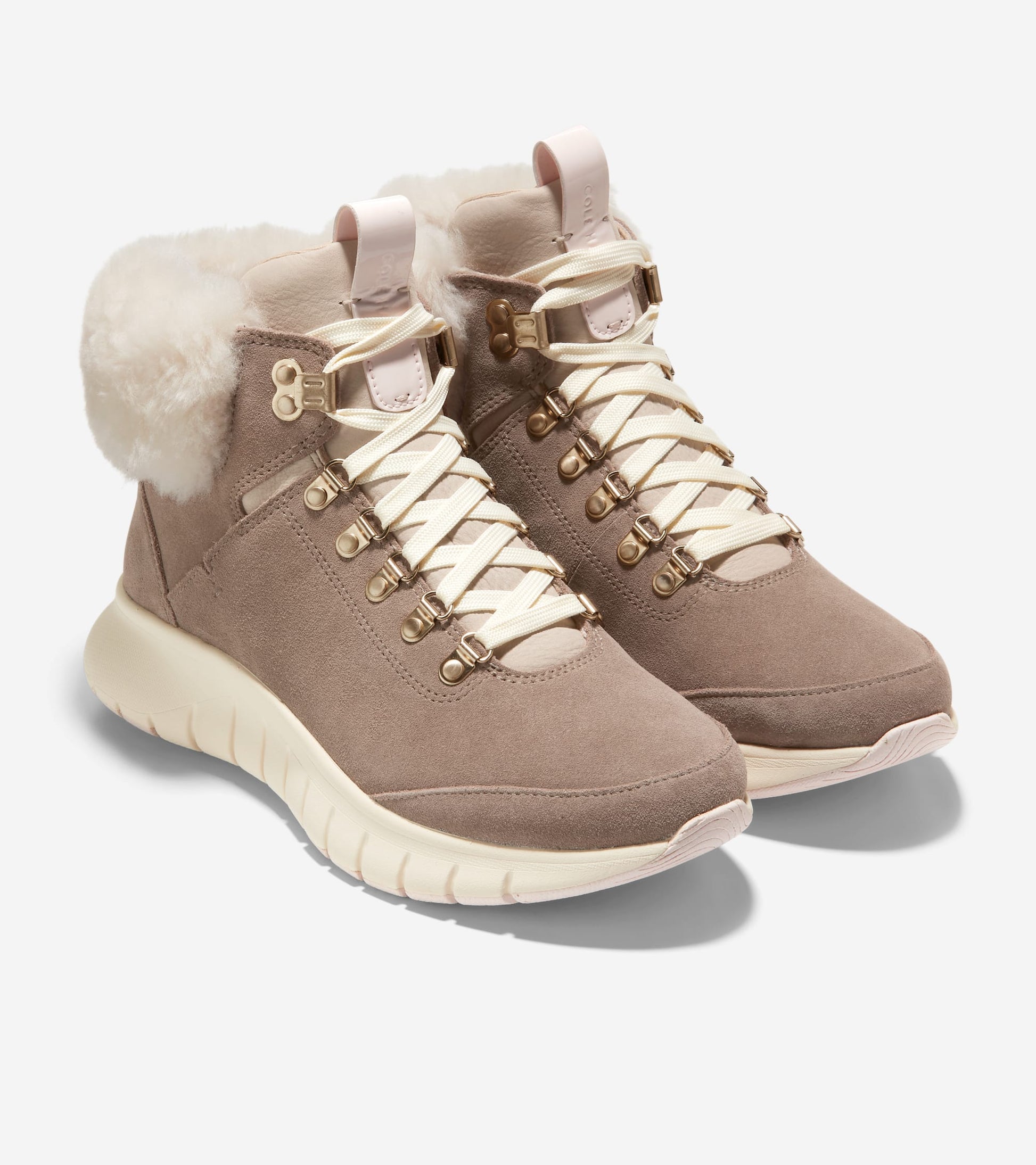 W29502:CH IRISH COFFEE/NATURAL SHEARLING/IVORY WP