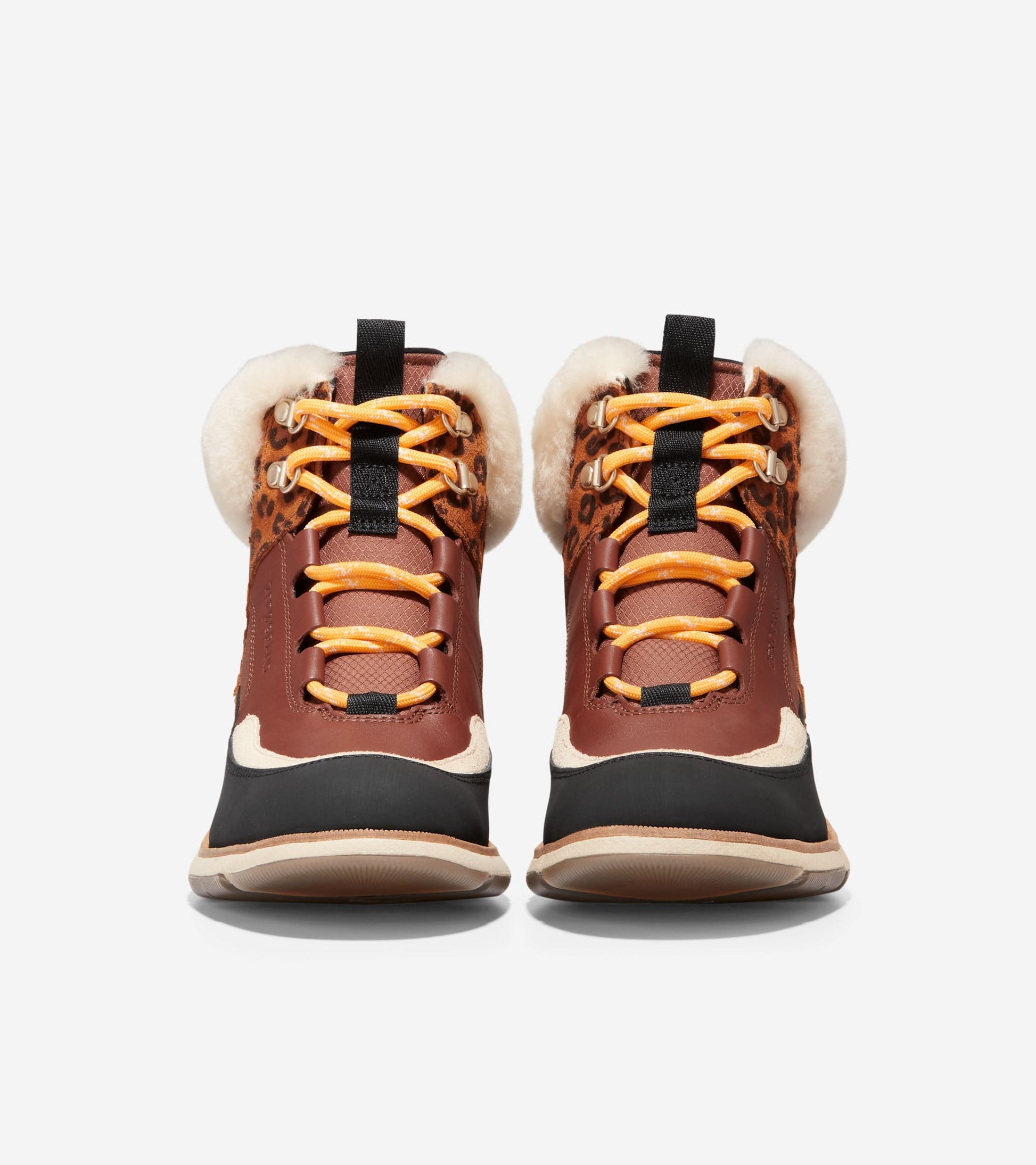 W22528:WP BLK RND/WDBRY SDE/LEO PRT SDE/CADYLLW LACE/WDBRY MESH/OAT FUR/BLK FB/OAT MS/CHCL OS