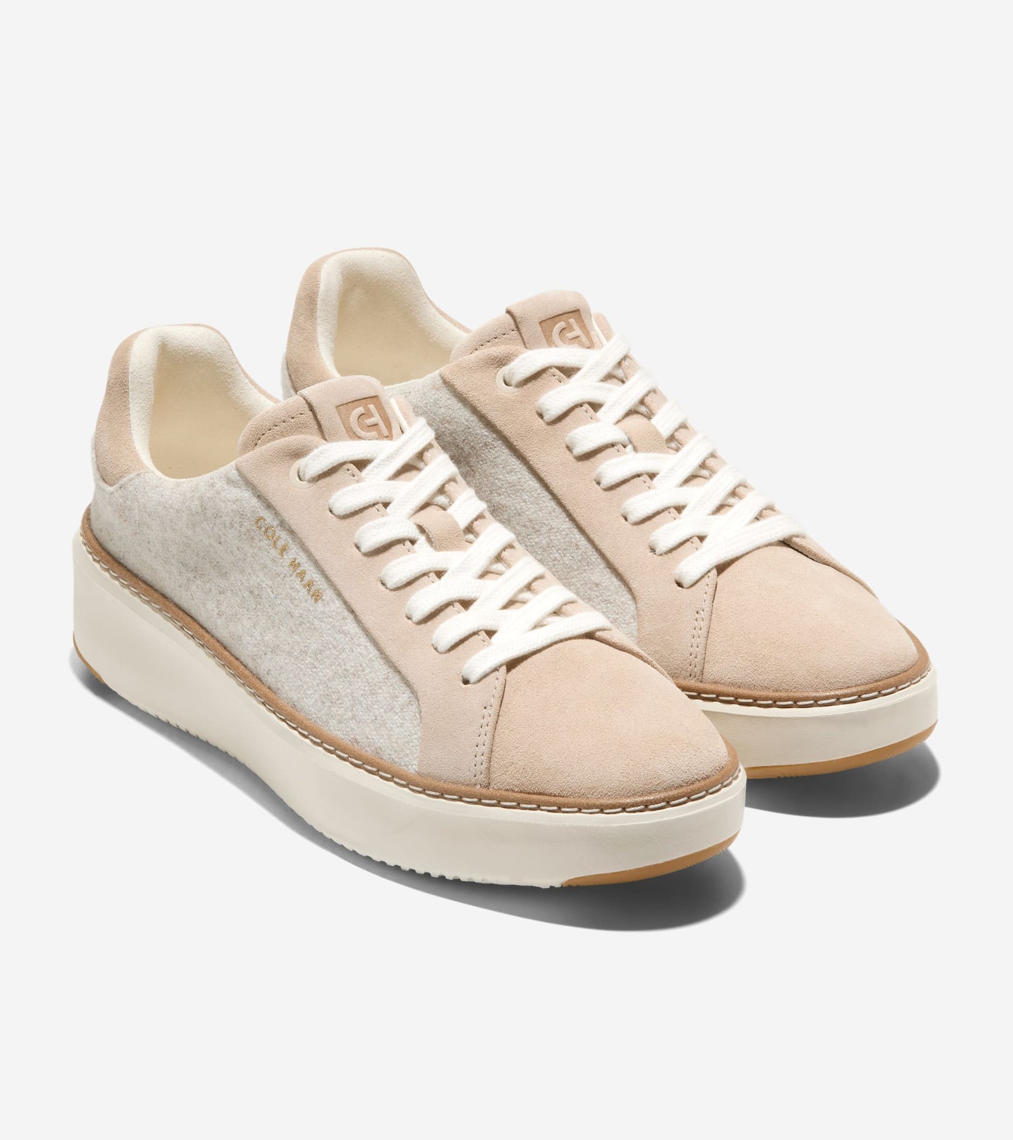 W34761:CH LT SESAME SUEDE/WOOL/IVORY