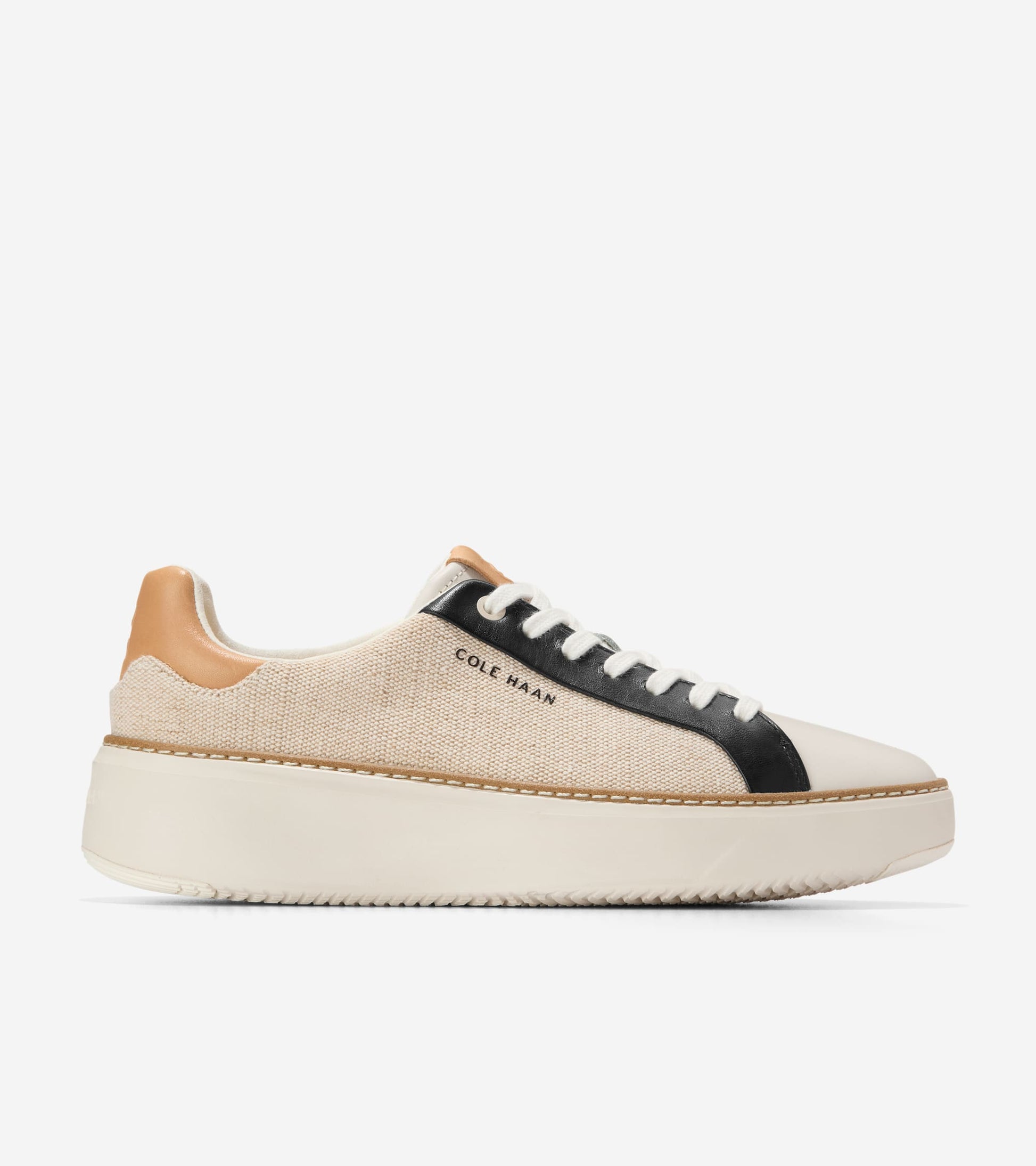 W34465:NATURAL CANVAS/ BLACK/ BISCUIT/ IVORY