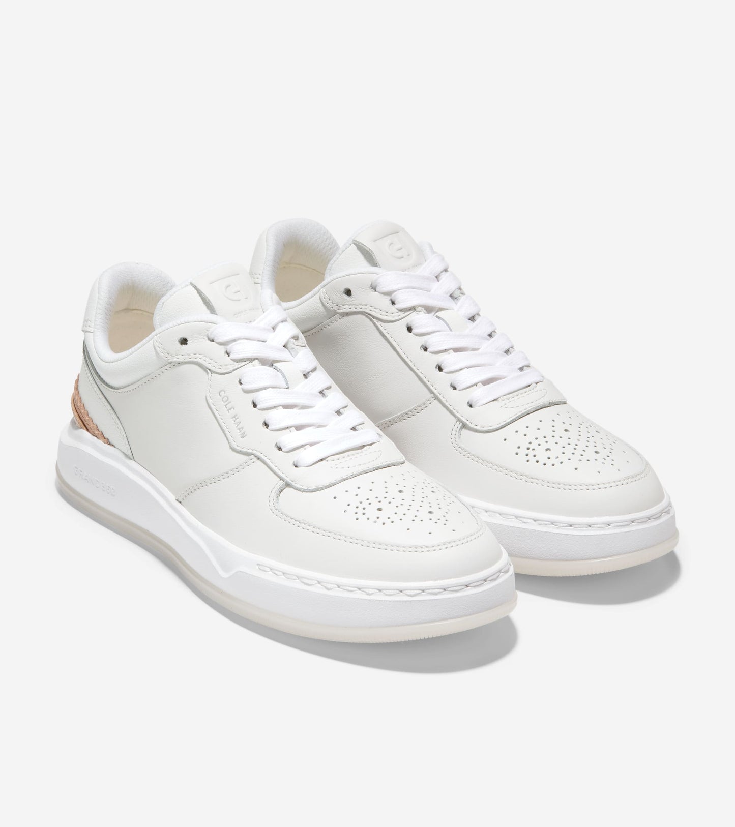 W26609:WHITE LEATHER/ IVORY