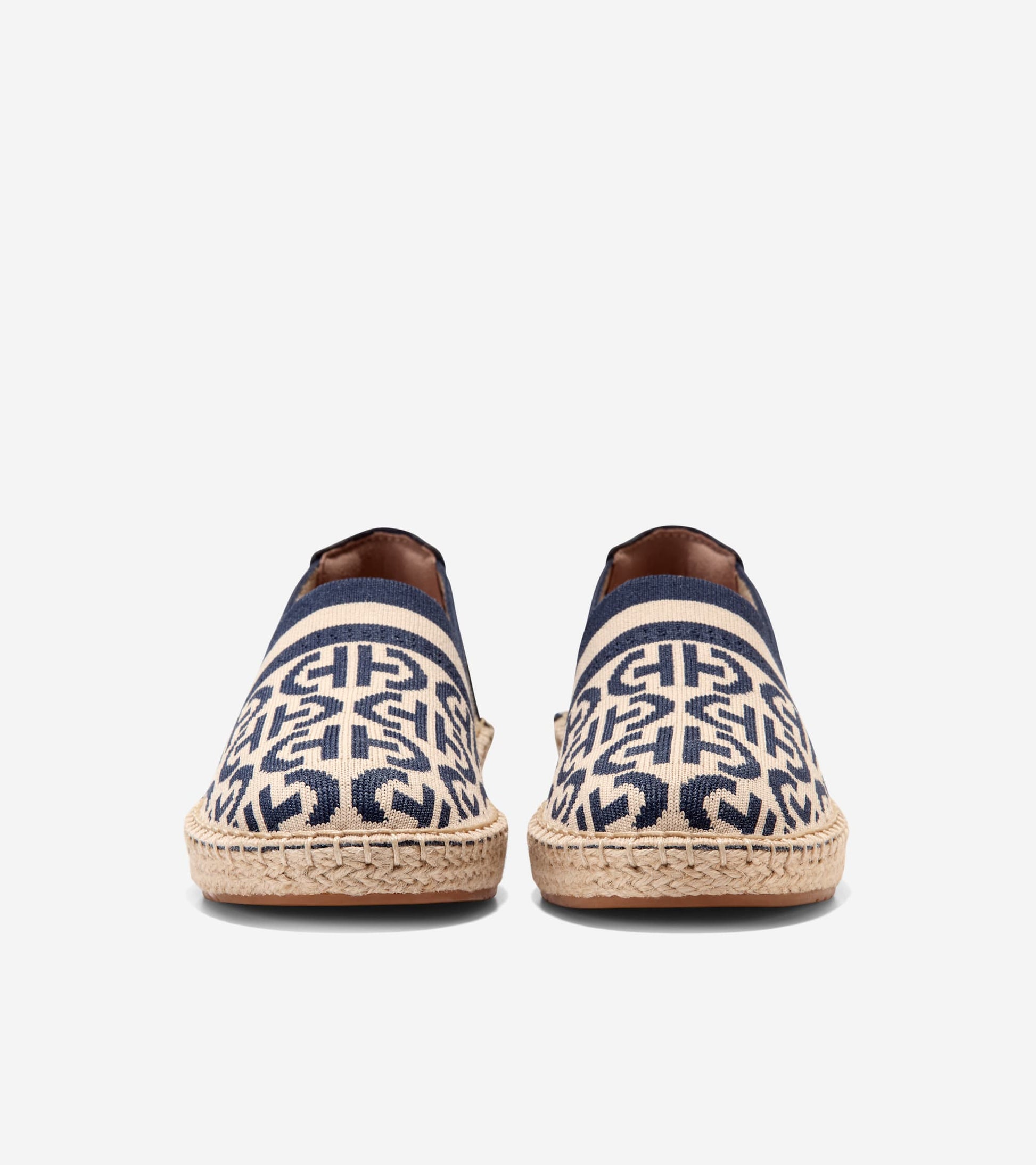 W32110:DOUBLE CH NAVY BLAZER/OAT STITCHLIGHT