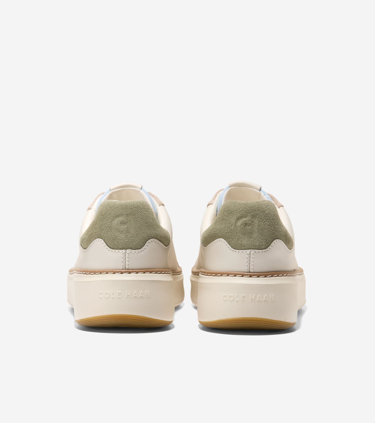 W34463:IVORY/SUEDE/SKYWAY & OIL GREEN SUEDE/IVORY