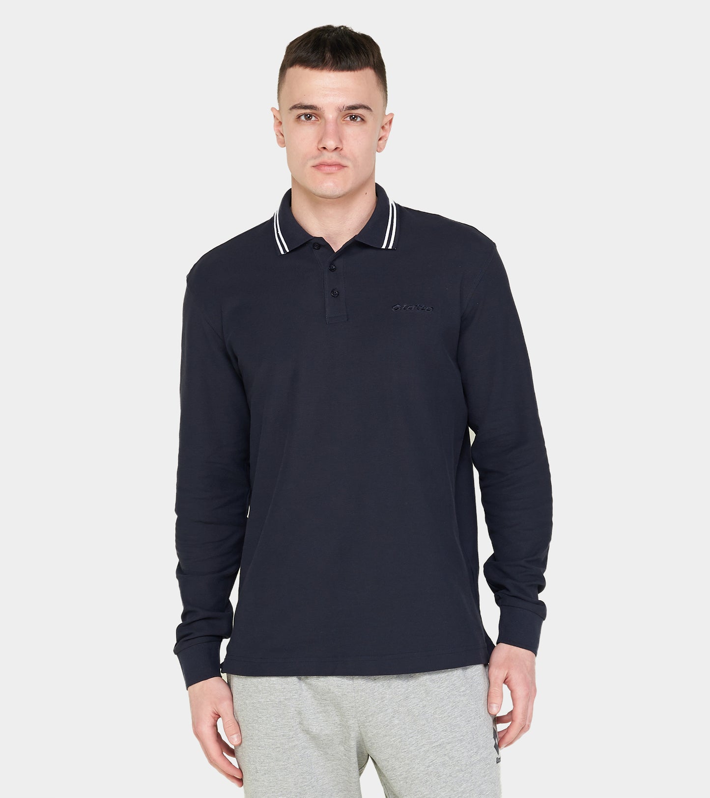 Чоловіче поло з довгим рукавом Lotto POLO CLASSICA LS